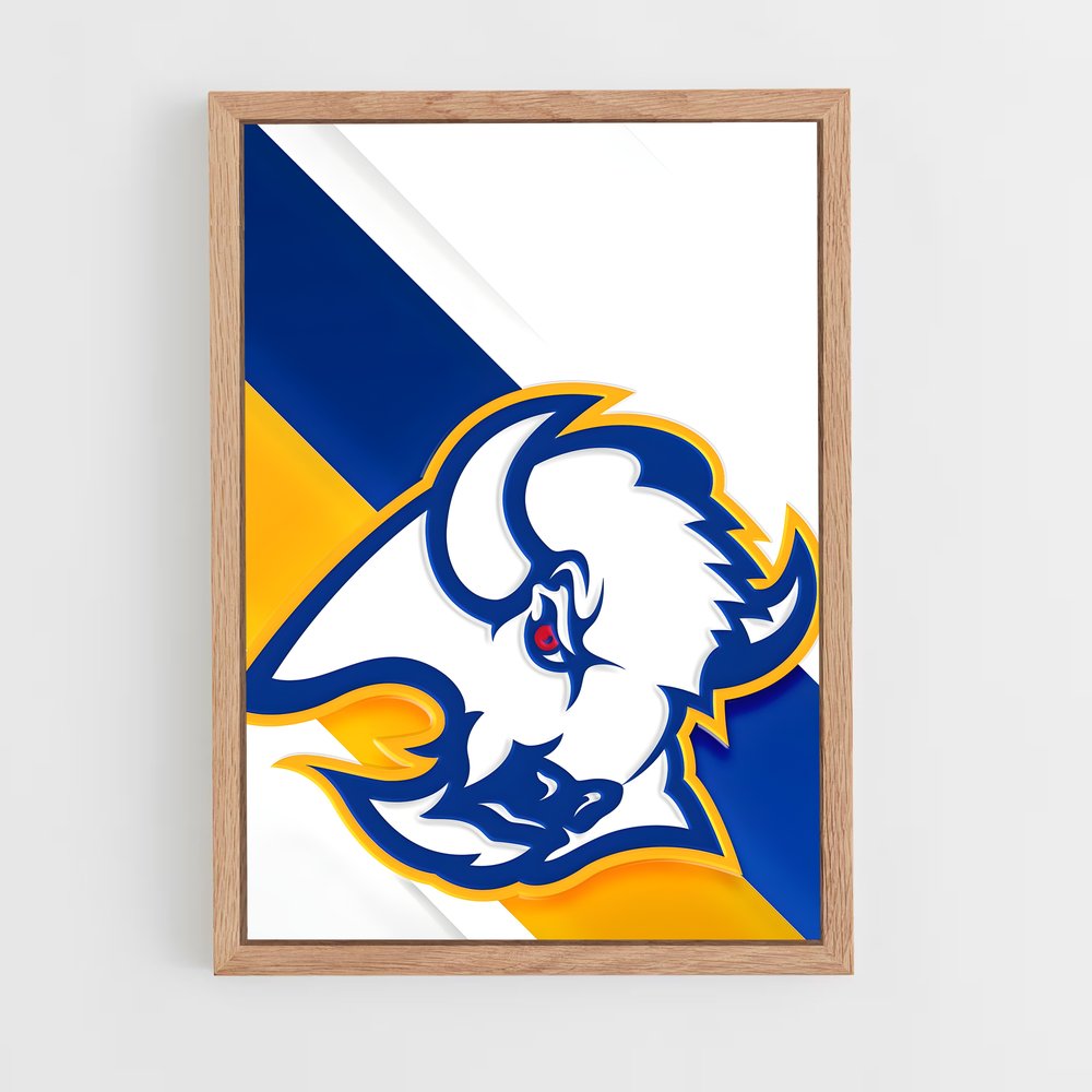 Poster Blue Rams – affiche Hockey sur glace (vue 4)
